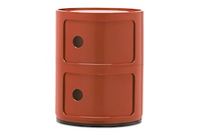 Drawer Componibile two elements orange Kartell