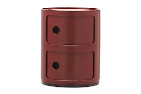Drawer Componibile two elements bordeaux Kartell