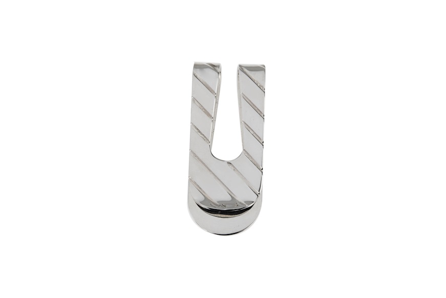 Fermasoldi argento rigato Selezione Zanolli