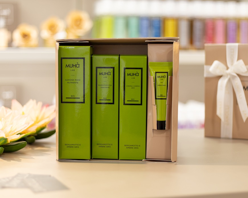 Cofanetto beauty Bergamotto e Ambre Gris 4 pezzi Muhà