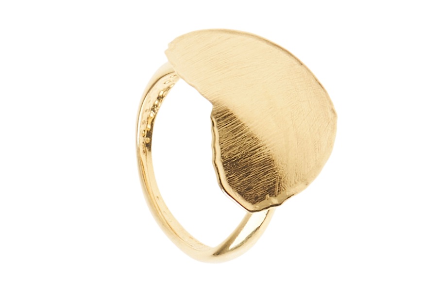 Anello Cuore argento dorato Selezione Zanolli
