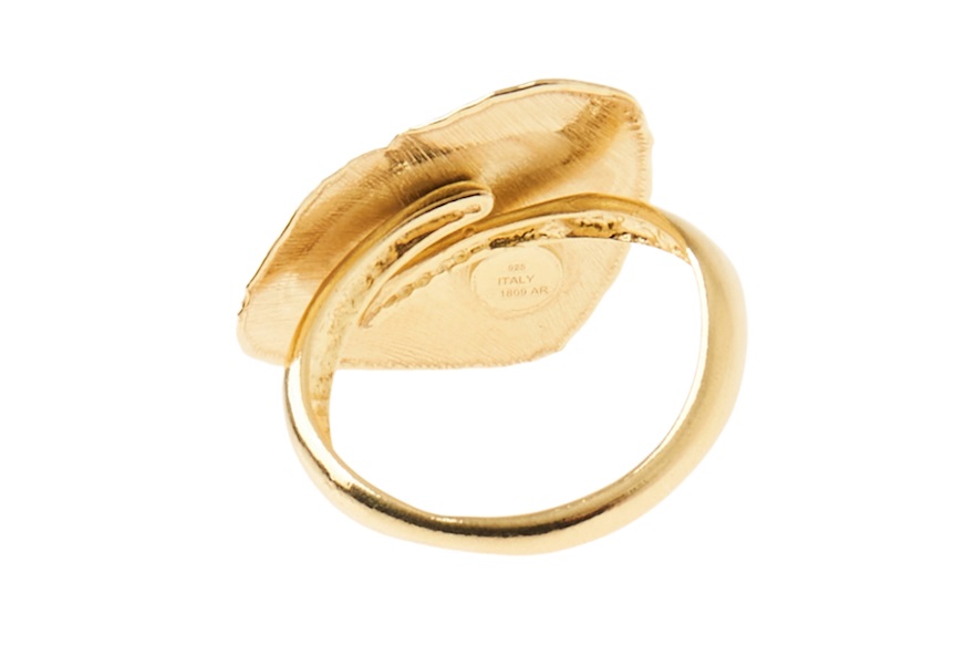 Anello Cuore argento dorato Selezione Zanolli