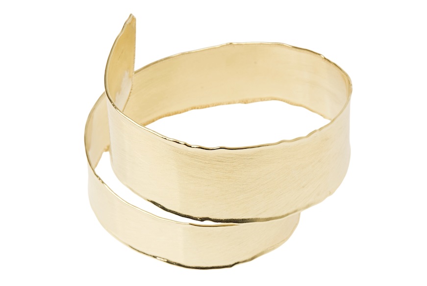Bracciale argento dorato satinato Selezione Zanolli
