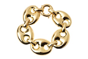 Bracciale argento dorato a maglia marina Selezione Zanolli