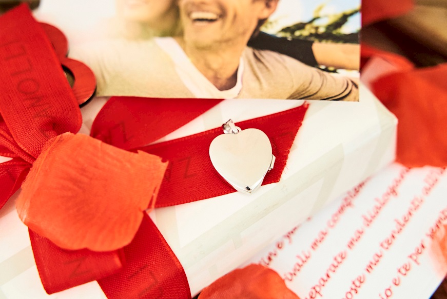 Ciondolo portafoto Cuore argento Selezione Zanolli