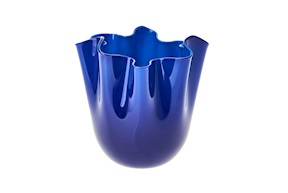 Vaso Fazzoletto vetro di Murano zaffiro