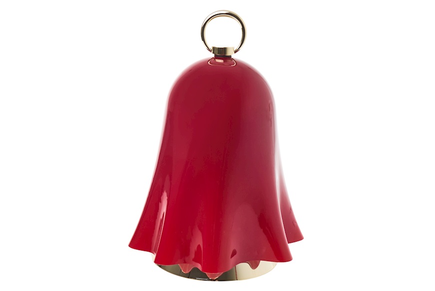 Table lamp Fantasmino XL Murano glass red and milk white Venini