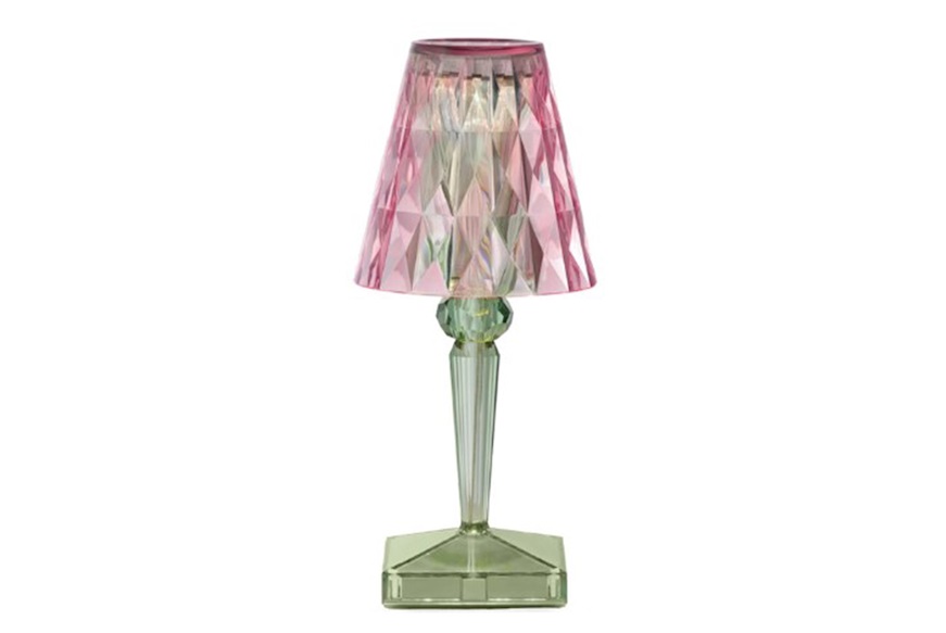 Lampada Battery rosa verde Kartell