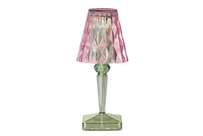 Lampada Battery rosa verde Kartell
