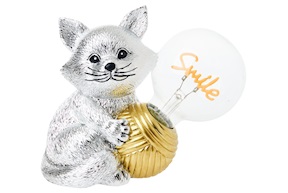 Gatto con lampada Smile Selezione Zanolli