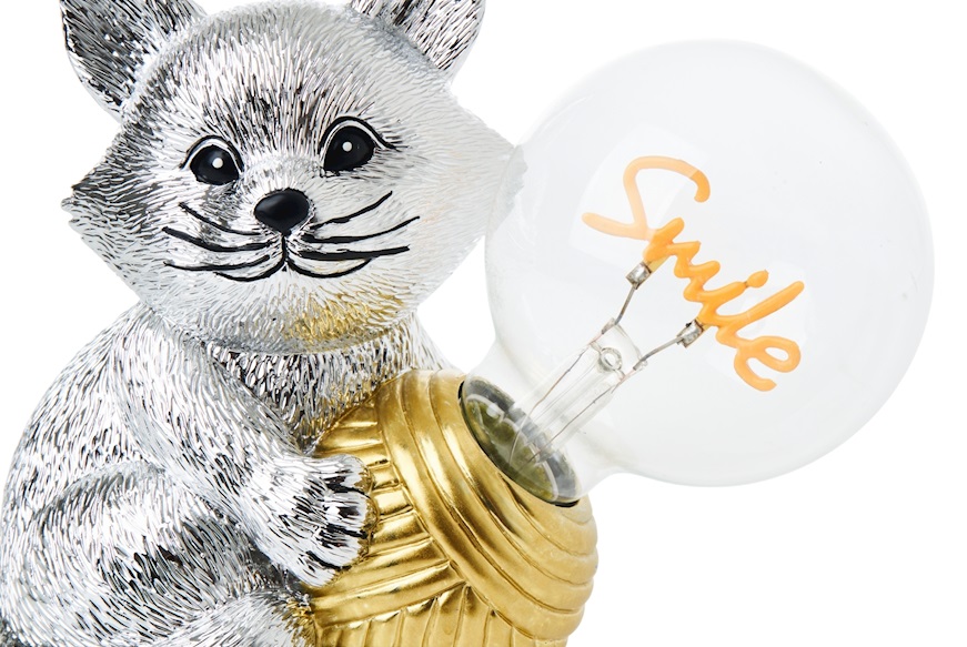 Lampada Gatto con bulbo Smile Selezione Zanolli