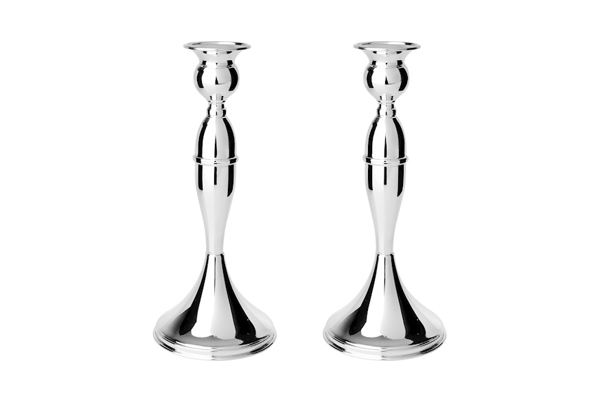 Coppia di candelieri argento Selezione Zanolli