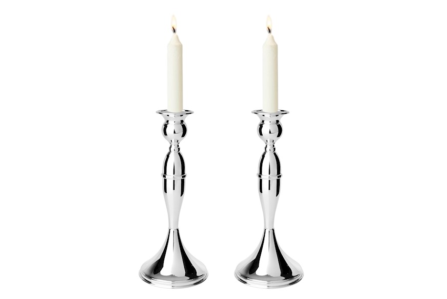 Coppia di candelieri argento Selezione Zanolli