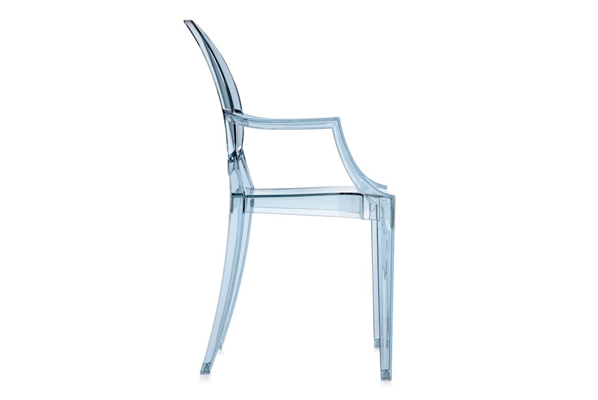 Sedia Lou Lou Ghost azzurro trasparente Kartell