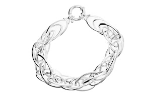 Bracciale argento con ovali intrecciati Selezione Zanolli