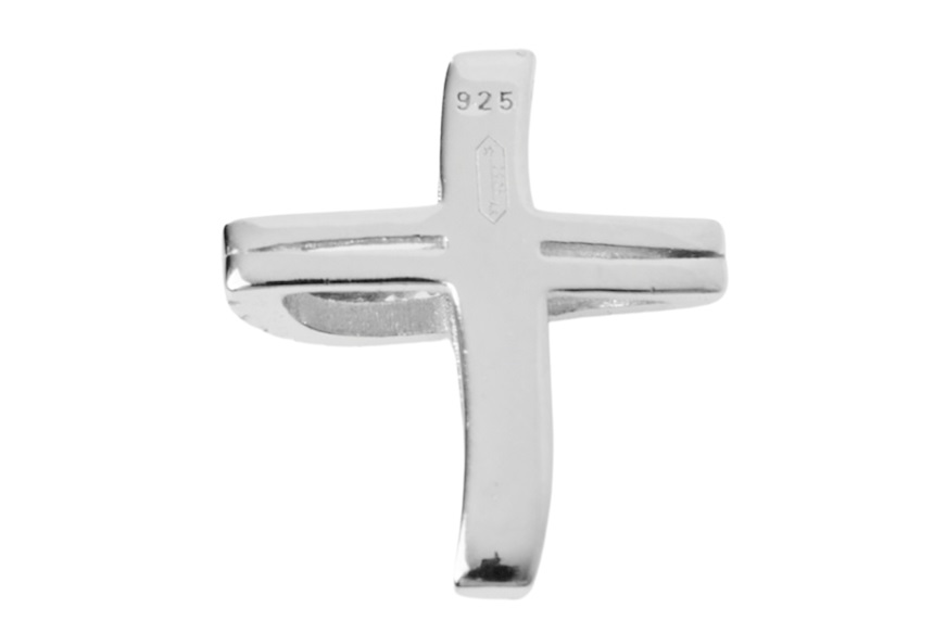 Ciondolo Croce argento con zirconi Selezione Zanolli