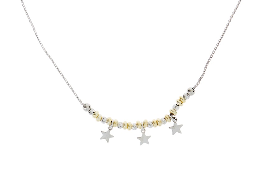 Collana argento con charms stelle Selezione Zanolli