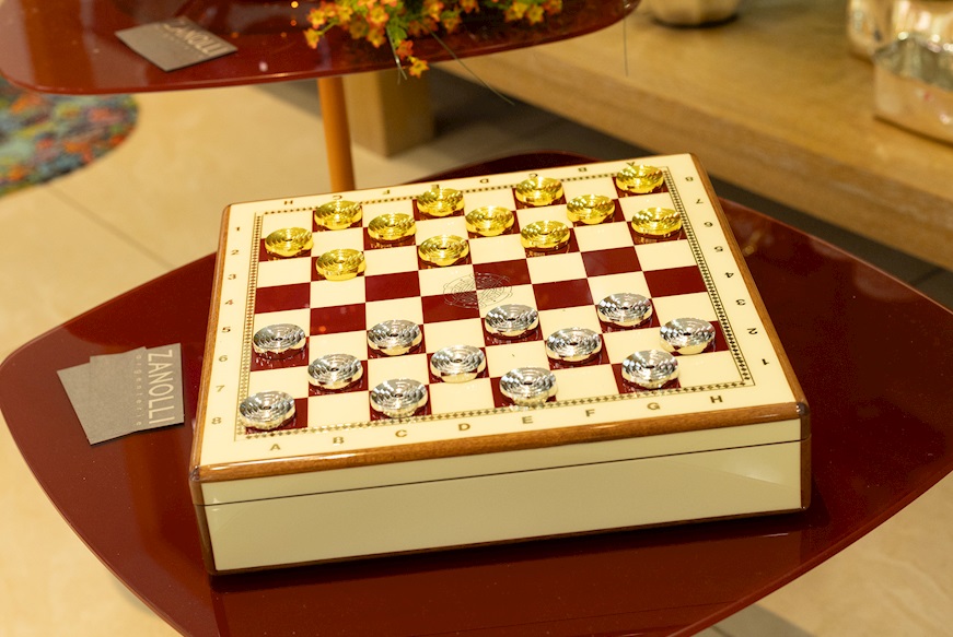 Chess and Checkers Set Pozzi Milano