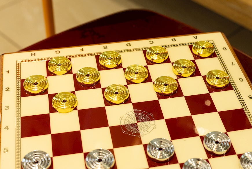Chess and Checkers Set Pozzi Milano
