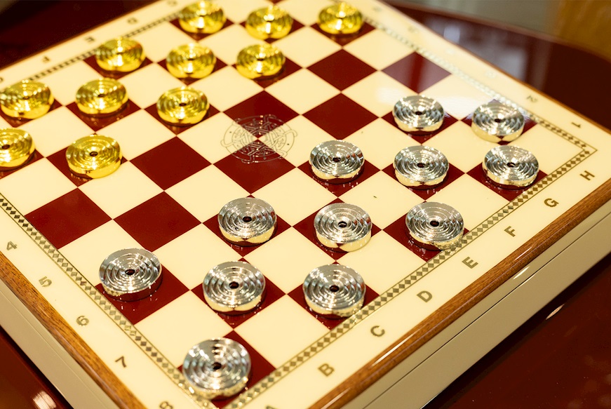 Chess and Checkers Set Pozzi Milano