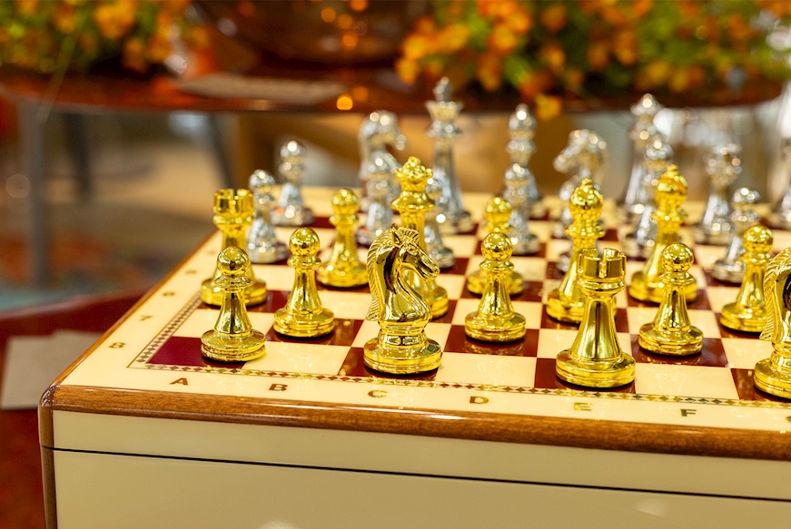 Chess and Checkers Set Pozzi Milano