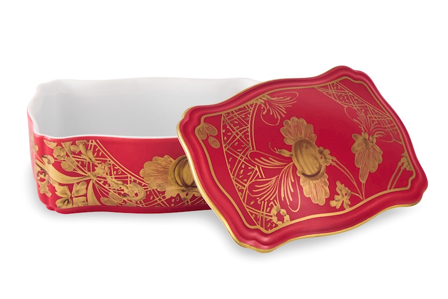 Box Oriente Italiano Rubrum porcelain Richard Ginori