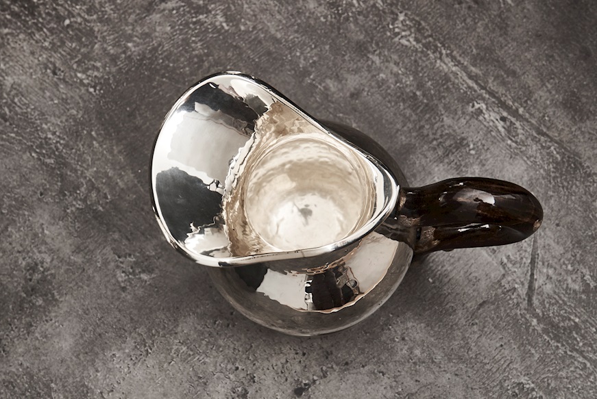 Servizio da caffè argento 1644 grammi 4 pezzi battuto usato ricondizionato Zanolli Vintage
