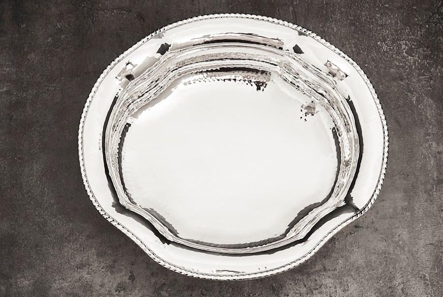 Bowl silver 972 grammi in San Marco style Zanolli Vintage