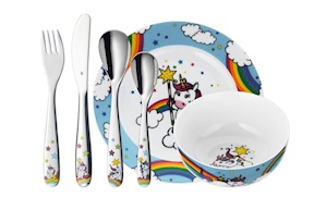 Set pappa Unicorno porcellana composto da 6 pezzi WMF