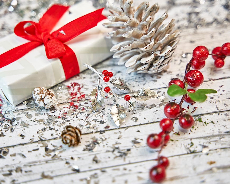 Bomboniera Agrifoglio argento con 4 foglie Selezione Zanolli