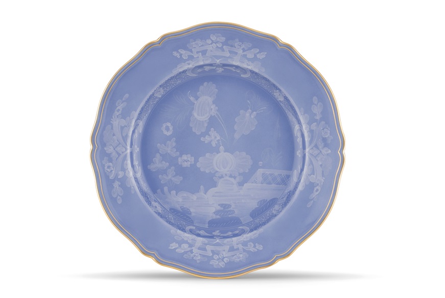 Vassoio rotondo Oriente Italiano Pervinca porcellana Richard Ginori