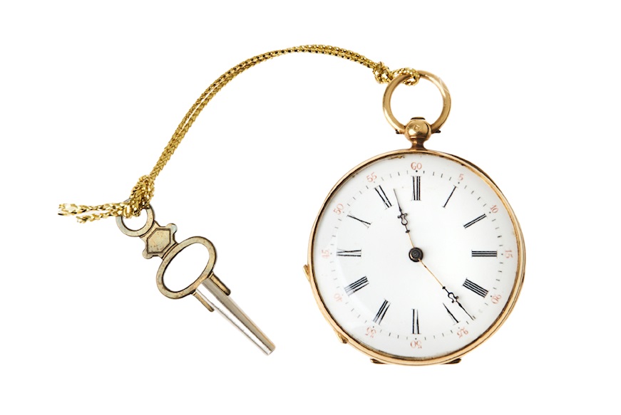 Orologio da taschino oro 750‰ 7 grammi usato ricondizionato Zanolli Vintage