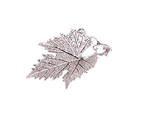 Segnaposto Foglia di vite argento media