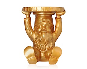 Stool Attila gold Kartell