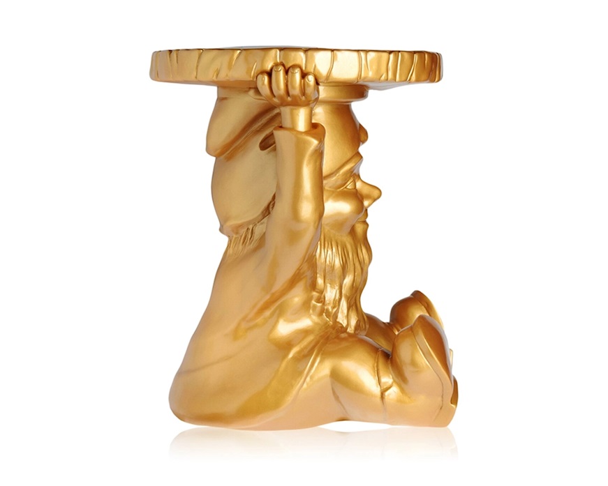 Stool Attila gold Kartell