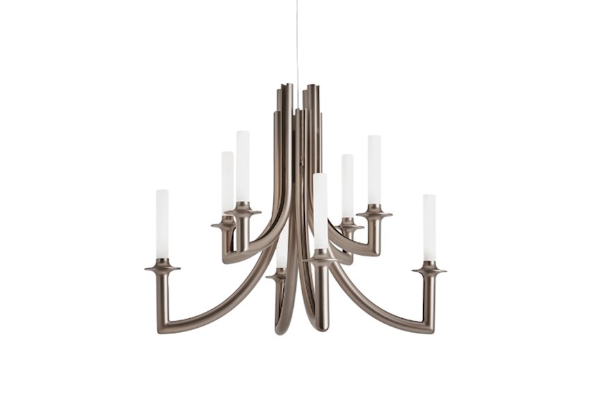 Lampadario Khan colore bronzo opaco Kartell