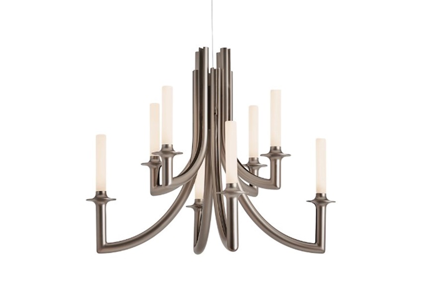 Lampadario Khan colore bronzo opaco Kartell