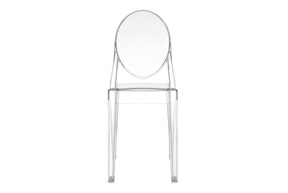Set di 4 sedie Victoria Ghost colore trasparente Kartell
