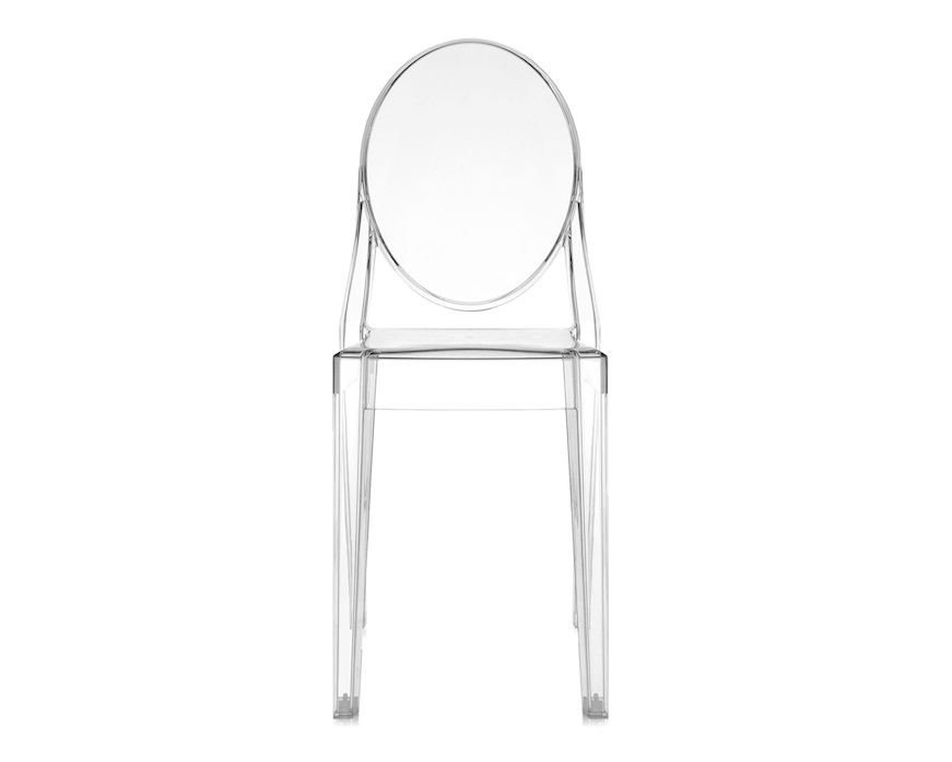 Set of Chairs Victoria Ghost transparent 4 pieces Kartell