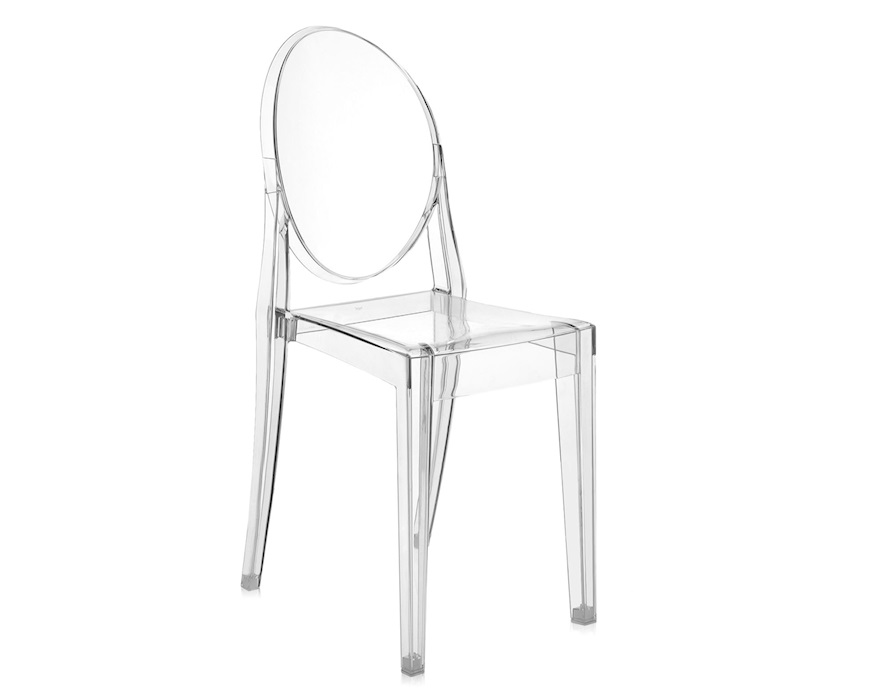 Set of Chairs Victoria Ghost transparent 4 pieces Kartell