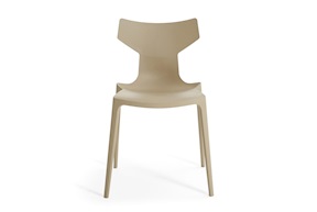 Set of Chairs Re-Chair taupe 2 pieces Kartell