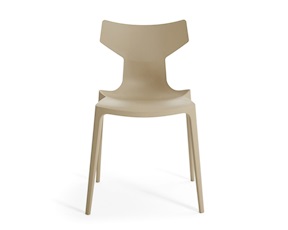 Set of Chairs Re-Chair taupe 2 pieces Kartell