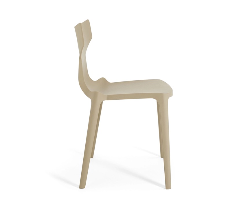 Set of Chairs Re-Chair taupe 2 pieces Kartell