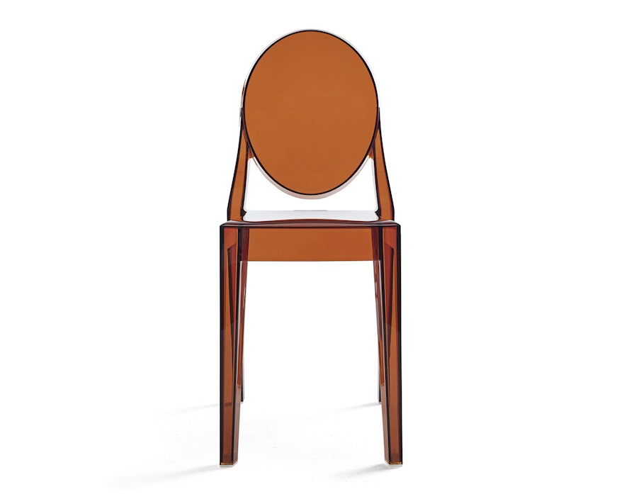 Set di 2 sedie Victoria Ghost ambra Kartell