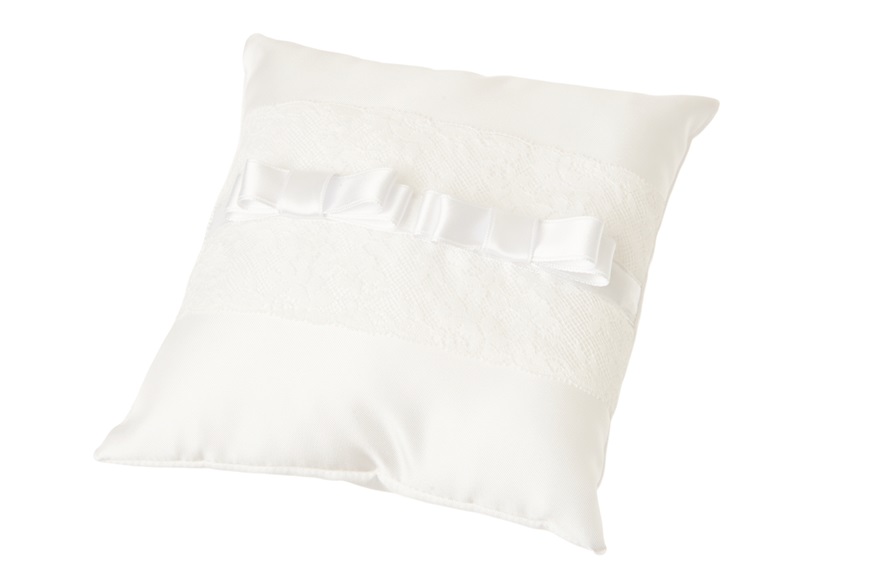 Cuscino portafedi cady valencienne bianco Selezione Zanolli