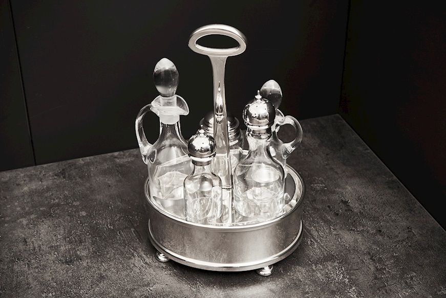 Oval Menagere silver 752 grammi Zanolli Vintage