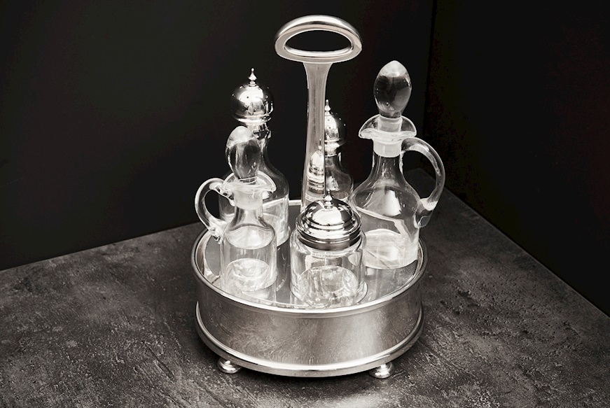 Oval Menagere silver 752 grammi Zanolli Vintage