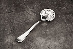 Cucchiaio fragola argento 111 grammi in stile Inglese usato ricondizionato Zanolli Vintage
