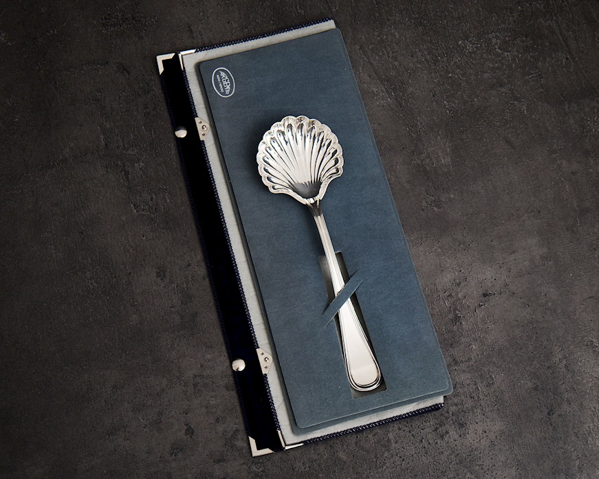 Cucchiaio fragola argento 111 grammi in stile Inglese usato ricondizionato Zanolli Vintage