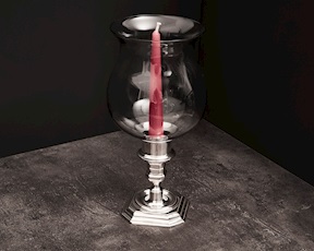 Candeliere basso monofiamma argento 251 grammi usato ricondizionato Zanolli Vintage